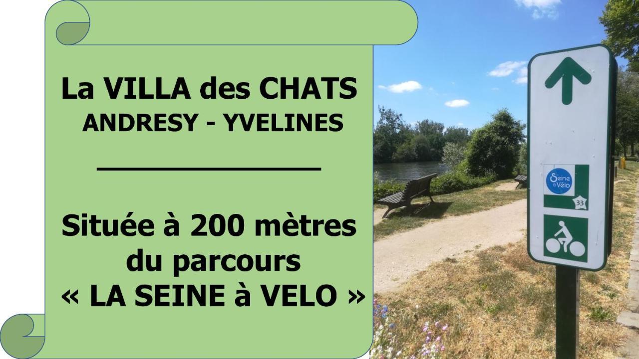 La Villa Des Chats Andresy ภายนอก รูปภาพ